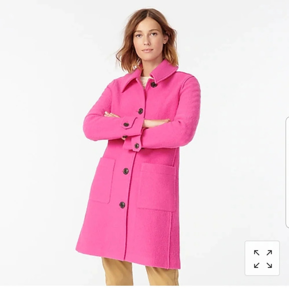 J Crew Lady Coat in Italian Boiled Wool NWT - Picture 5 of 9